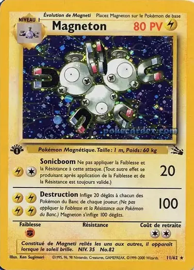 Image de la carte Pokemon Magnéton (Édition 1) 11/62