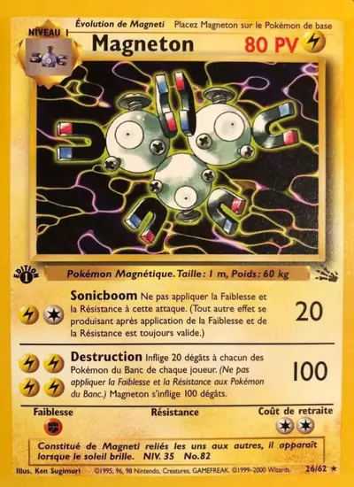 Image de la carte Pokemon Magnéton (Édition 1) 26/62