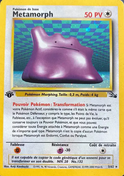 Image de la carte Pokemon Metamorph (Édition 1) 3/62