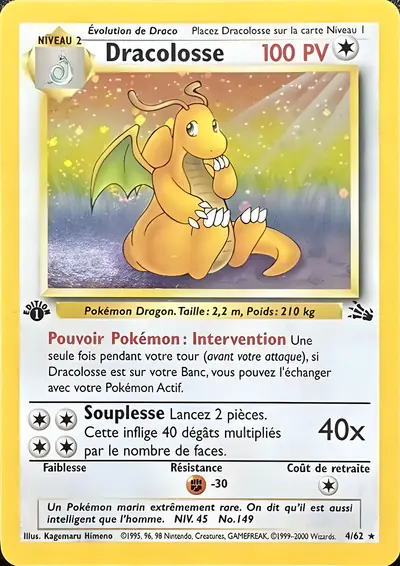 Image de la carte Pokemon Dracolosse (Édition 1) 4/62