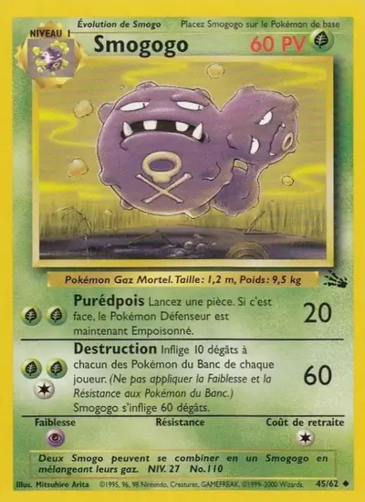 Image de la carte Pokemon Smogogo (Édition 1) 45/62