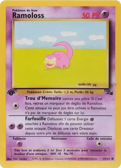 Image de la carte Pokemon Ramoloss (Édition 1) 55/62