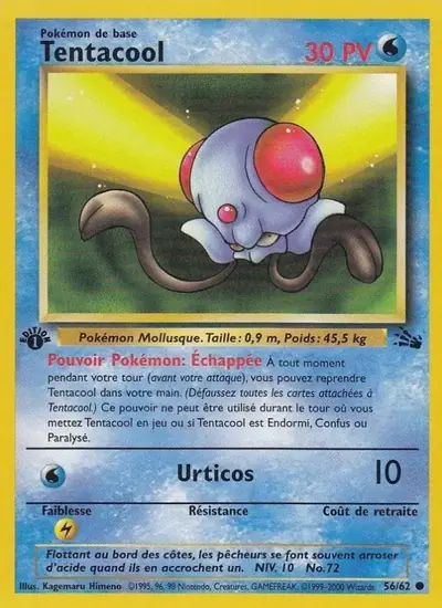 Image de la carte Pokemon Tentacool (Édition 1) 56/62