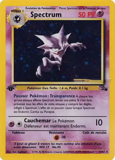 Image de la carte Pokemon Spectrum (Édition 1) 6/62