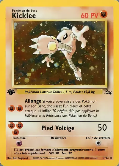 Image de la carte Pokemon Kicklee (Édition 1) 7/62