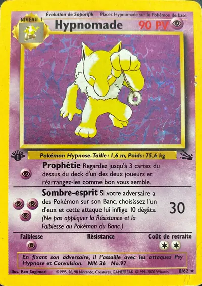 Image de la carte Pokemon Hypnomade (Édition 1) 8/62