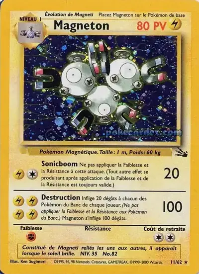 Image de la carte Pokemon Magnéton 11/62