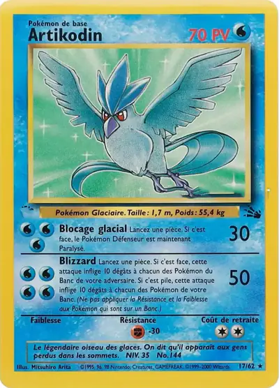 Image de la carte Pokemon Artikodin 17/62