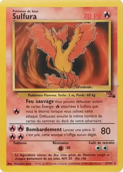 Image de la carte Pokemon Sulfura 27/62