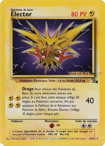 Image de la carte Pokemon Électhor 30/62