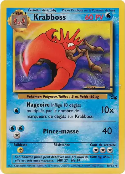 Image de la carte Pokemon Krabboss 38/62