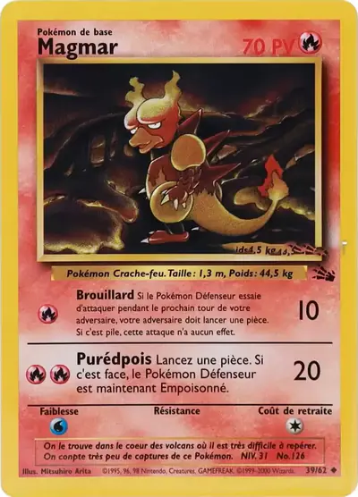 Image de la carte Pokemon Magmar 39/62