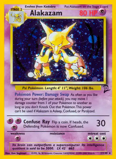 Image de la carte Pokemon Alakazam 1/130