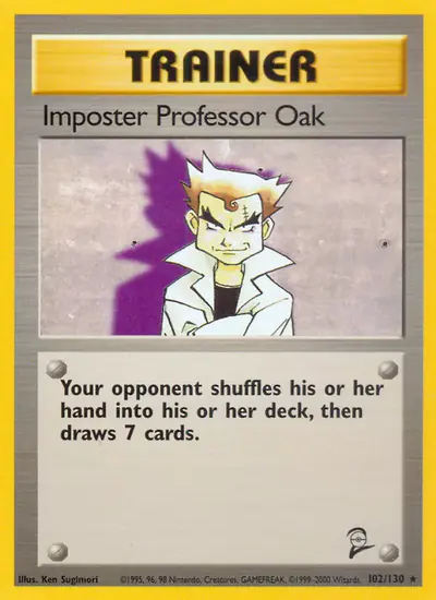 Image de la carte Pokemon Imposter Professor Oak 102/130