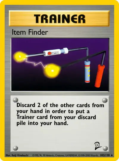 Carte Pokémon Item Finder 103/130 — Base Set 2