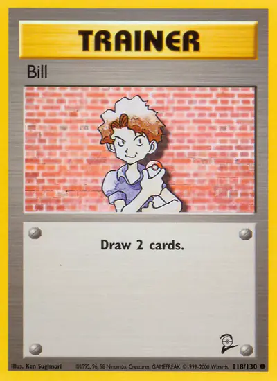 Image de la carte Pokemon Bill 118/130