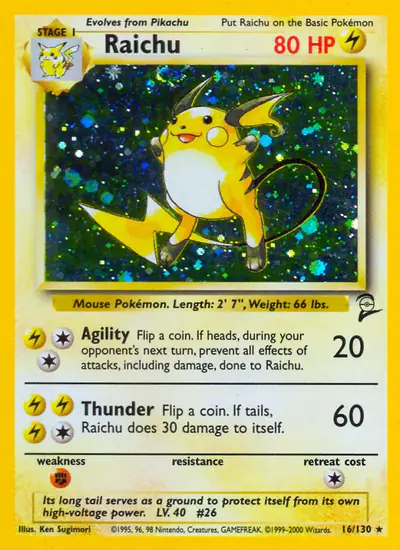 Image de la carte Pokemon Raichu 16/130