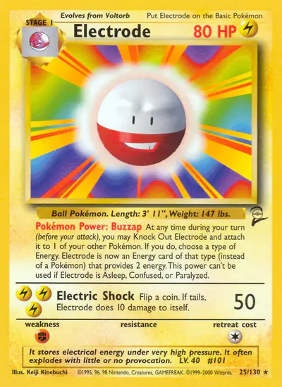 Image de la carte Pokemon Électrode 25/130
