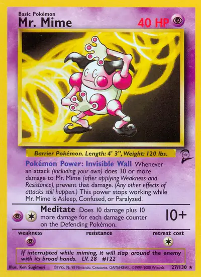 Image de la carte Pokemon Mr. Mime 27/130
