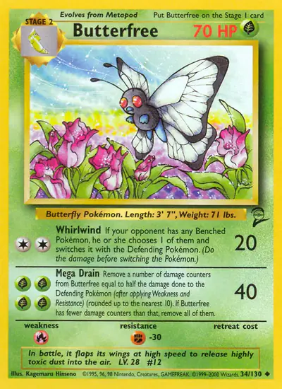 Image de la carte Pokemon Butterfree 34/130