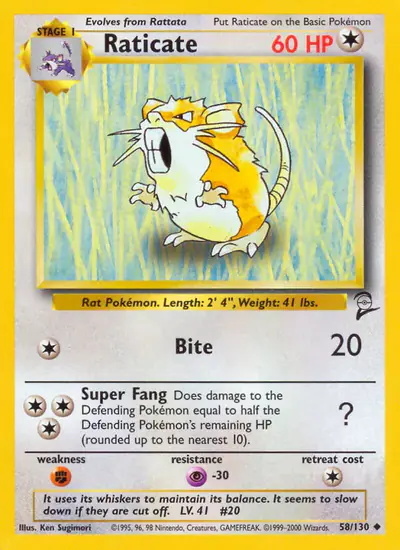 Image de la carte Pokemon Raticate 58/130