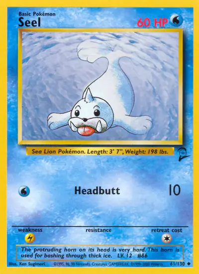 Image de la carte Pokemon Seel 61/130