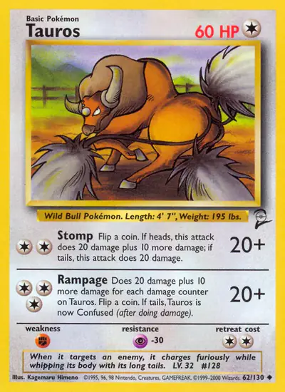 Image de la carte Pokemon Tauros 62/130