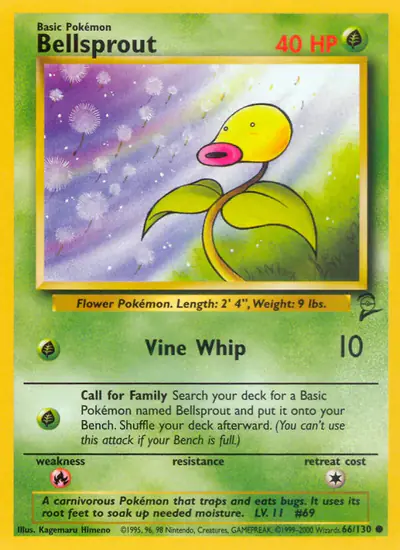 Image de la carte Pokemon Bellsprout 66/130