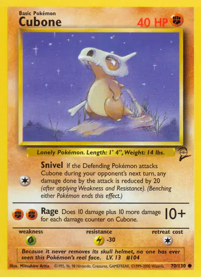 Image de la carte Pokemon Cubone 70/130
