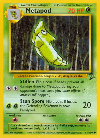Image de la carte Pokemon Metapod 81/130
