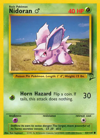 Image de la carte Pokemon Nidoran ♂ 83/130