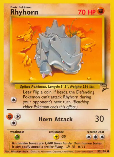 Image de la carte Pokemon Rhyhorn 90/130