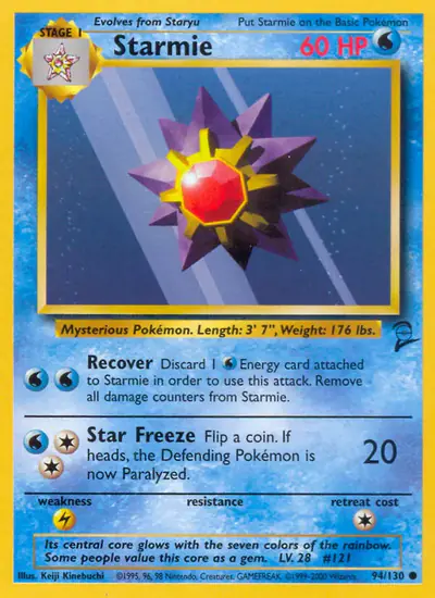 Image de la carte Pokemon Starmie 94/130