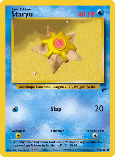 Carte Pokémon Staryu 95/130 — Base Set 2