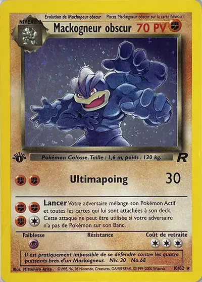 Image de la carte Pokemon Mackogneur Obscur (Édition 1) 10/82
