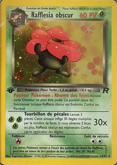 Image de la carte Pokemon Rafflesia Obscur (Édition 1) 13/82