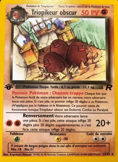 Image de la carte Pokemon Triopikeur Obscur (Édition 1) 23/82