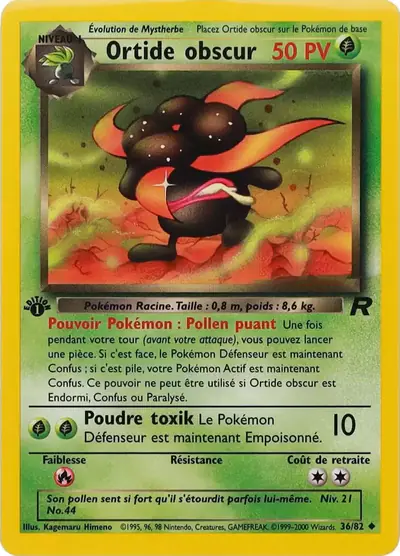 Image de la carte Pokemon Ortide Obscur (Édition 1) 36/82