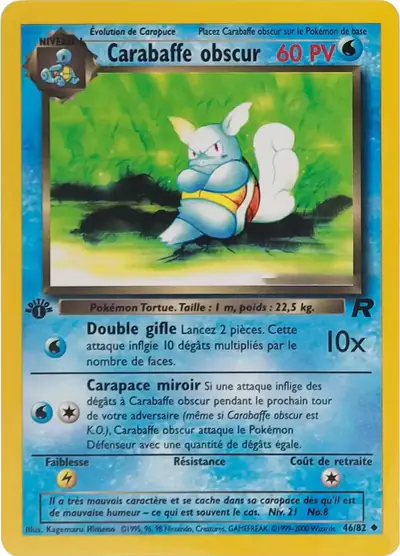 Image de la carte Pokemon Carabaffe Obscur (Édition 1) 46/82