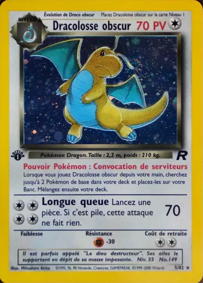 Image de la carte Pokemon Dracolosse Obscur (Édition 1) 5/82