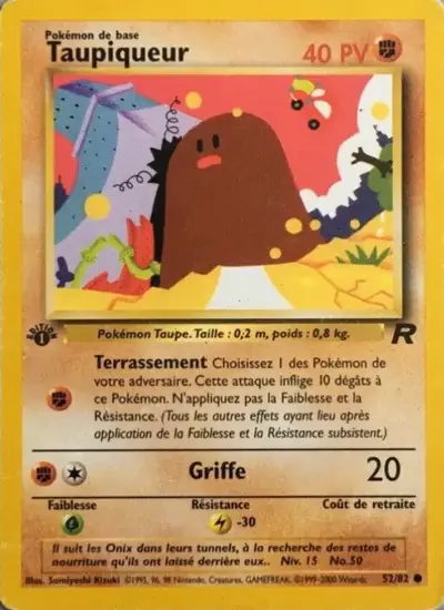 Image de la carte Pokemon Taupiqueur (Édition 1) 52/82