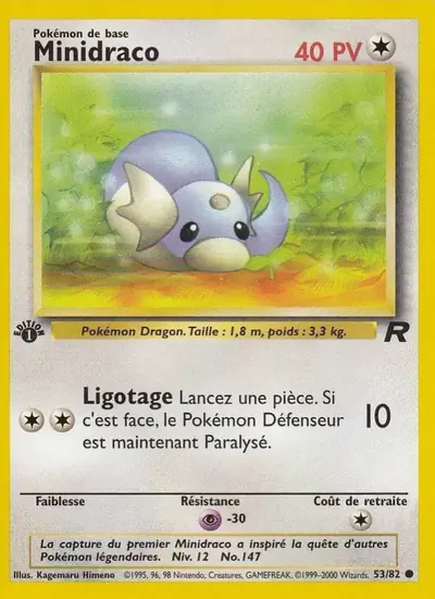 Image de la carte Pokemon Minidraco (Édition 1) 53/82