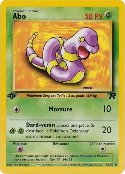 Image de la carte Pokemon Abo (Édition 1) 56/82