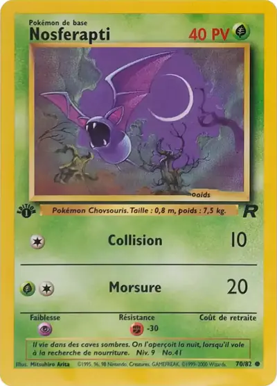 Image de la carte Pokemon Nosferapti (Édition 1) 70/82