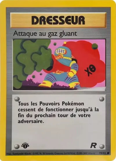 Image de la carte Pokemon Attaque au gaz gluant (Édition 1) 78/82