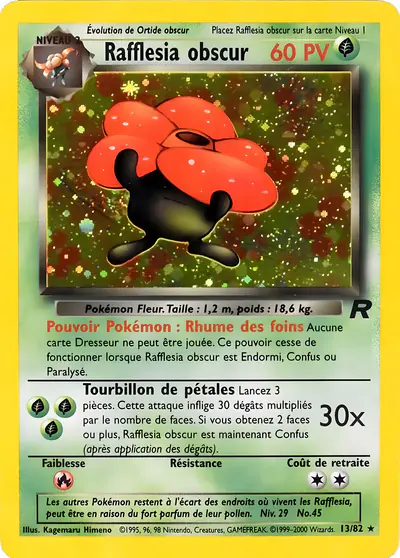 Image de la carte Pokemon Rafflesia Obscur 13/82