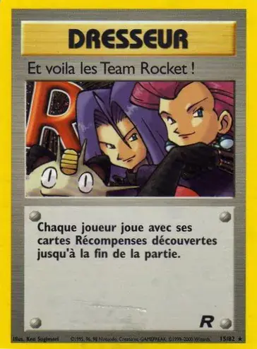 Image de la carte Pokemon Et voila les Team Rocket ! 15/82