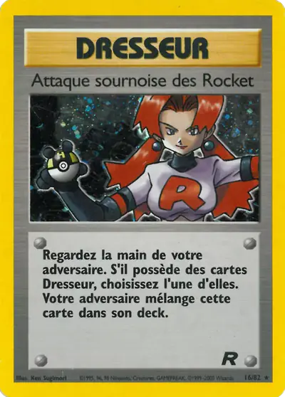 Image de la carte Pokemon Attaque sournoise des Rocket 16/82