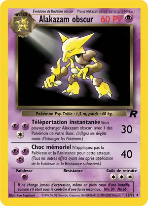 Alakazam Obscur 18/82