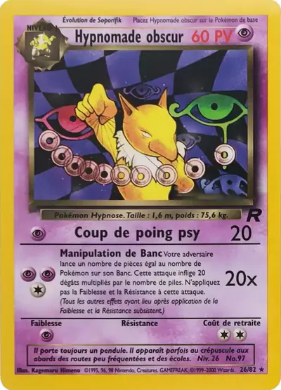Image de la carte Pokemon Hypnomade Obscur 26/82